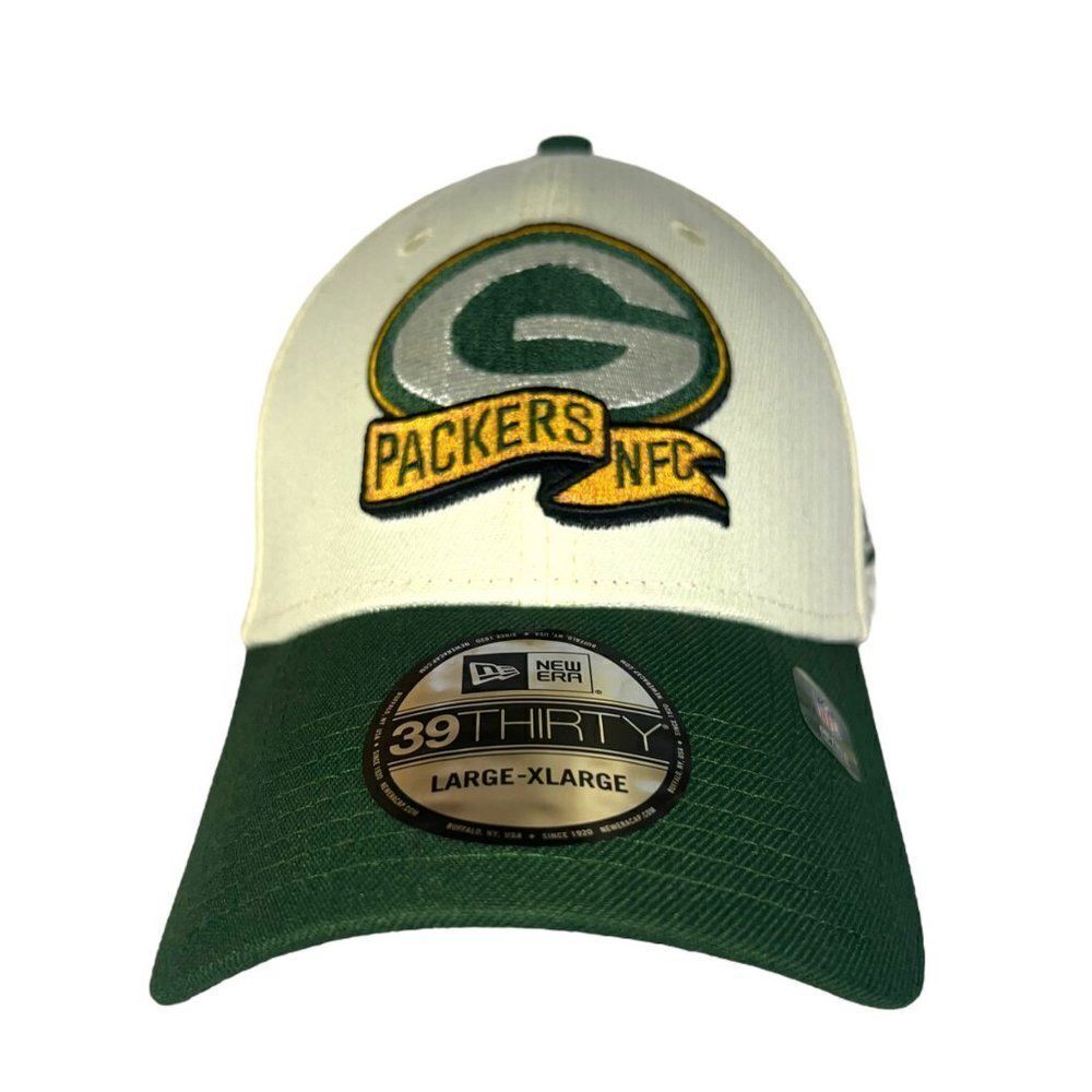 New Era 39FIFTY Green Bay Packers 2022 Sideline‎ Big Logo Hat OS